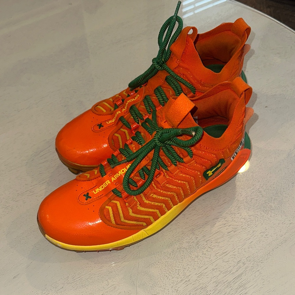 Under Armour Men's Harper Pro  "Bring the Juice" baseball cleats.